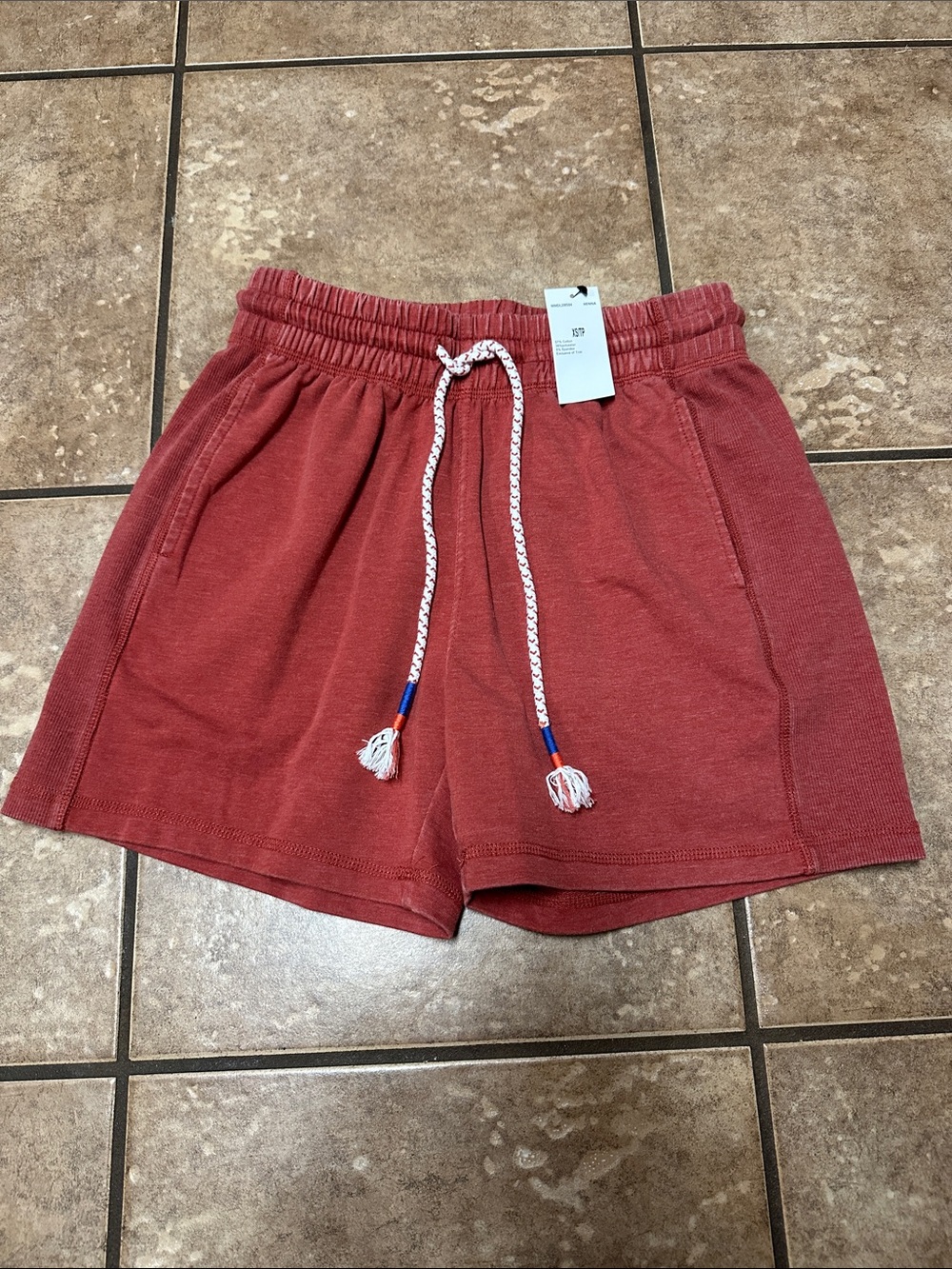 Women’s Red Casual Drawstring Shorts NWT
